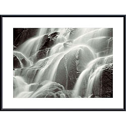 Huntington Witherill 'Waterfall, Yosemite' Metal Framed Art Print