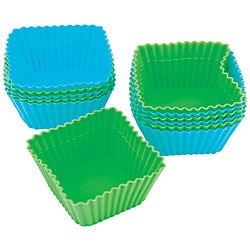 Silicone 'Square' Baking Cups (Pack of 12)