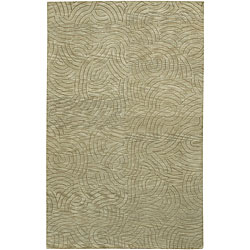 Hand-knotted Royal Abstract Design Wool Rug (2 '6 x 10)