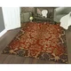 Thumbnail 3, Admire Home Living Amalfi Transitional Oriental Floral Damask Pattern Area Rug. Changes active main hero.
