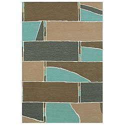 Hand-tufted Stair Wool Rug (8' x 11')