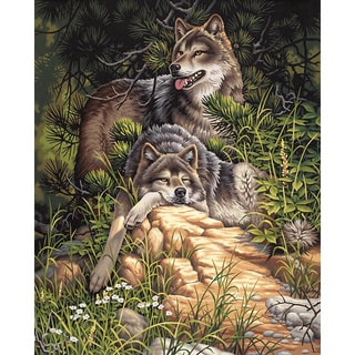 Dimensions 'Wild and Free Wolves' Paint By Number Kit (16 x 20)