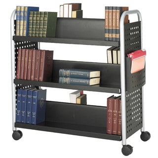 Safco Scoot Double Sided 6-shelf Book Cart