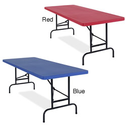 NPS Resin 72-inch Adjustable-height Folding Table
