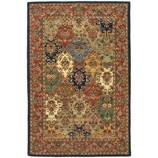 Safavieh Handmade Heritage Timeless Traditional Multicolor/ Burgundy Wool Rug (5' x 8')