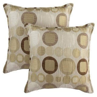 Sherry Kline 18-inch Metro Taupe Pillows (Set of 2)