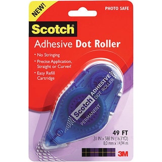 3M Scotch Permanent Adhesive Applicator Refillable Dot Roller