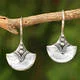 Thumbnail 4, NOVICA Handmade Sterling Silver Modern Romantic Dangle Earrings (Thailand). Changes active main hero.