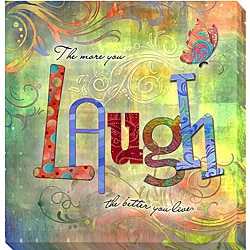 Connie Haley 'Laugh' Canvas Giclee Art