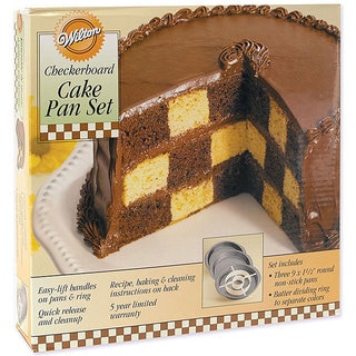 Wilton 9-inch Checkerboard Cake Pan Kit