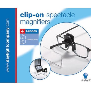 Daylight Clip-On Black Spectacle Magnifier