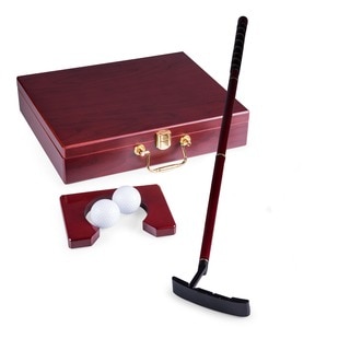 Picnic Time Ace Executive Travel Putter Set with Wood Case