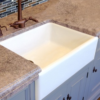 HighPoint Fireclay 30-inch White Farm Sink