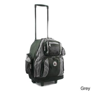 Roll-Away 18-inch Deluxe Rolling Unisex Polyester Carry-on Backpack