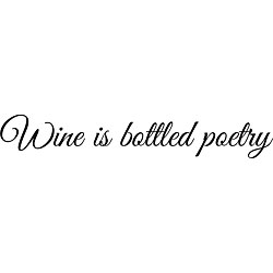 Design on Style 'Wine is Bottled Poetry' Vinyl Wall Art Quote