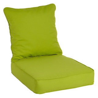 Clara Wicker Outdoor Arm Chair Cushion/ Throw Pillow Set with Sunbrella Fabric