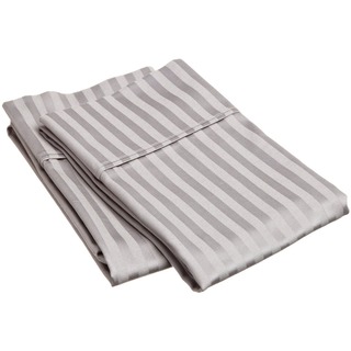 Superior 400 Thread Count Deep Pocket Stripe Cotton Sateen Sheet Set