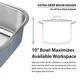 KRAUS 31 Inch Undermount Single Bowl 16 Gauge Stainless Steel Kitchen Sink with NoiseDefend Soundproofing