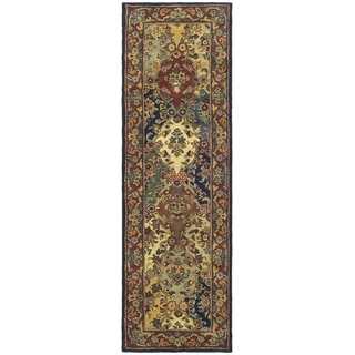 Safavieh Handmade Heritage Timeless Traditional Multicolor/ Burgundy Wool Runner (2'3 x 6')