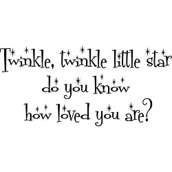 Design on Style 'Twinkle Twinkle Little Star' Vinyl Wall Art Quote