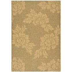 Safavieh Indoor/Outdoor Gold/Natural Rectangular Rug (9' x 12')