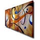 'Happiness Abstract' Hand Painted Gallery Wrapped Canvas Art Set