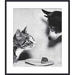 Jytte Bjerregaard Muller 'Cat and Mouse, and Dog, 1955' Metal Framed Art Print