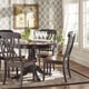 Mackenzie Country Style Two-tone Round Scroll Back Dining Set by iNSPIRE Q Classic - Thumbnail 1