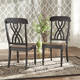 Mackenzie Country Style Two-tone Round Scroll Back Dining Set by iNSPIRE Q Classic - Thumbnail 4