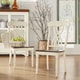 Mackenzie Country Style Two-tone Round Scroll Back Dining Set by iNSPIRE Q Classic - Thumbnail 5