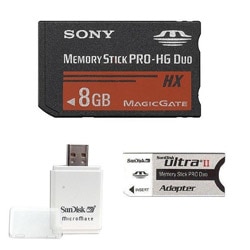 Sony 8GB Memory Stick Pro Duo Mark 2 with Adapter