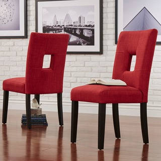 Mendoza Keyhole Back Dining Chairs by Inspire Q (Set of 2)