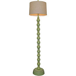 Luisito 1-light Green Wooden Floor Lamp