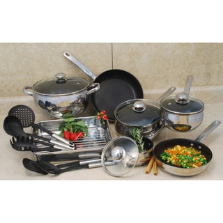 Stainless Steel 18-piece Cookware Set