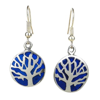 Silver Tree of Life Earrings (Mexico)