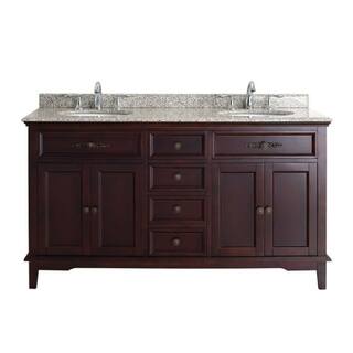 Link to OVE Decors Duncan 60-inch Double Sink Vanity with Granite Top Similar Items in Bathroom Vanities