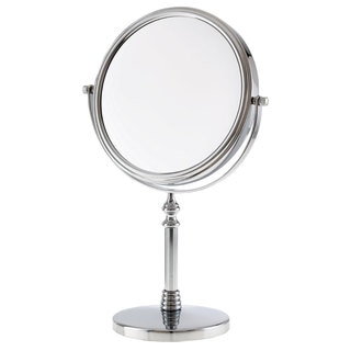 Danielle 1x-10x Chrome Sculpted Stem Vanity Mirror
