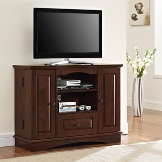 Brown Wood 42-inch Highboy TV Stand