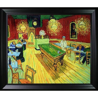 Van Gogh 'The Night Cafe' Hand-painted Framed Canvas Art