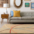 Hand-tufted Tan Contemporary Mayflower Wool Abstract Rug (8' x 11')