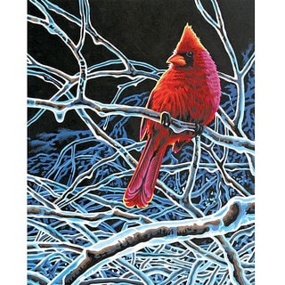 Paint Works 'Ice Cardinal' 11x14-inch Paint by Number Kit