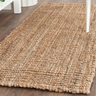 Safavieh Casual Natural Fiber Hand-Woven Natural Accents Chunky Thick Jute Rug (2'6 x 10')
