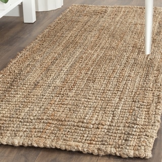 Safavieh Casual Natural Fiber Hand-Woven Natural Accents Chunky Thick Jute Rug (2'6 x 16')