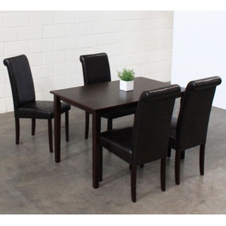 Warehouse of Tiffany 5-piece Black Dining Furniture Set