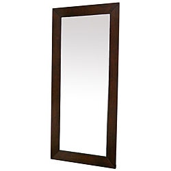 Doniea Dark Brown Wood-framed Rectangular Mirror