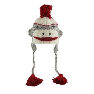 Knitwits Adult Sock Monkey Wool Hat