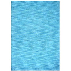 Hand-tufted Blue Fusion Wool Rug (8' x 10')