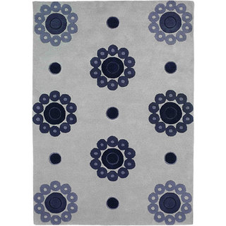 M.A.Trading Hand-tufted Como Blue Wool Rug (8'3 x 11'6)