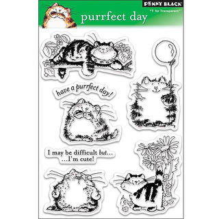 Penny 'Purrfect Day' Clear Stamps