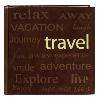 Pioneer Book-style Brown Travel Photo Albums (Pack of 2)